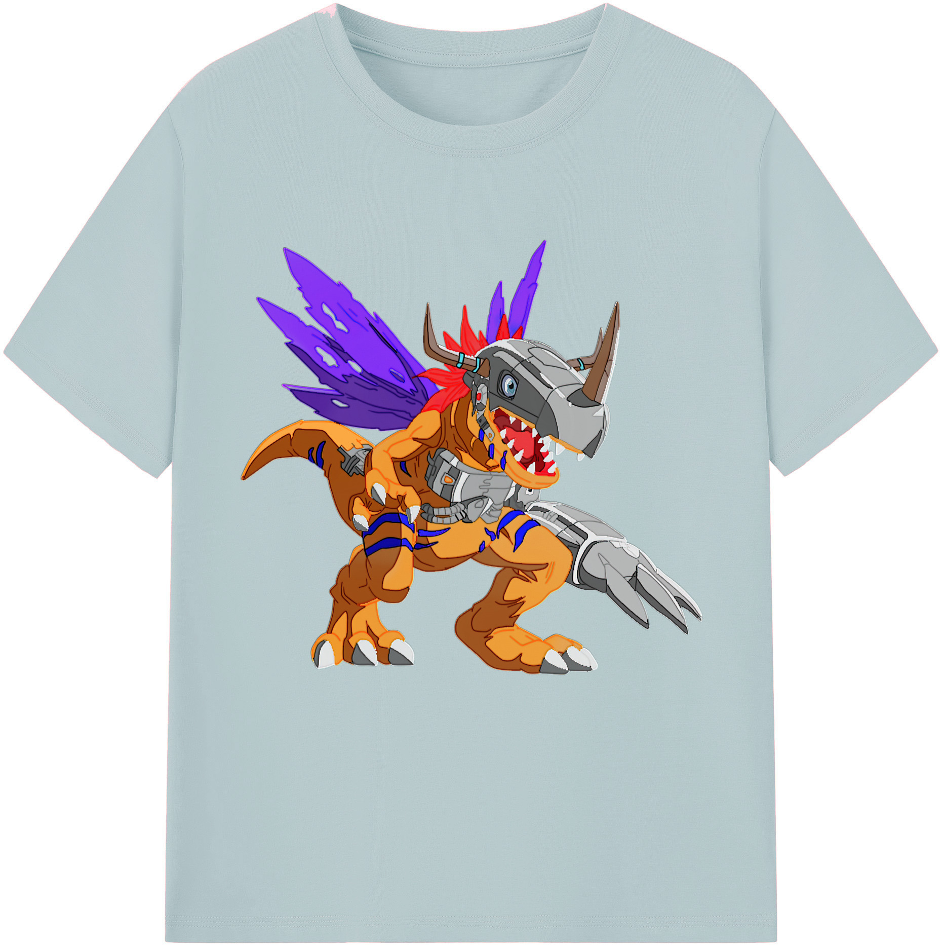 （画像用） Digimon デジタルモンスター/デジモン 綿100％半袖Tシャツ（フロントプリント）